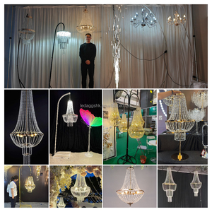 LEDA New Wedding Props Acrylic Crystal Bead Curtain <b>Branch</b> Pendant Showcase Stage Wedding Venue Decoration <b>Lights</b> - Product Image 5