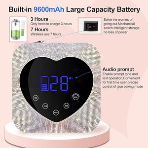 Lámpara UV LED para Uñas de 72W, Recargable e Inalámbrica, Secador de Uñas UV para Uñas de Gel, Lámpara de Curado Rápido con Diamantes Brillantes para Esmalte de Gel - Product Image 3