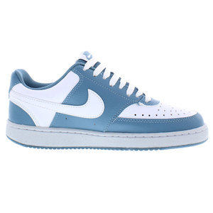 รองเท้าผู้หญิง Nike Court Vision Low Next Nature Leather สีขาว สีฟ้าสโมคกี้ สไตล์วอล์คกิ้ง - Product Image 2