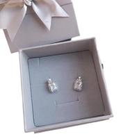 Petite boîte d'emballage de bijoux écologique et recyclable, rigide, pour collier, bracelet, bague, boîte en carton de luxe avec fermeture magnétique de marque