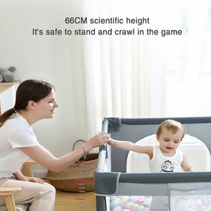 Parque Infantil <span class=keywords><strong>Para</strong></span> <span class=keywords><strong>Bebes</strong></span> Playyard Valla de seguridad portátil Corralitos Play Yard Pen Plegable Baby Playpens - Product Image 5