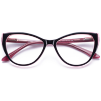 Monture de lunettes classiques œil-de-chat Elan Optical RD26102 de bonne qualité, monture complète en acétate pour femmes, lunettes optiques, fourniture directe d'usine