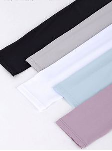 Gants longs sans doigts en tissu doux pour l'extérieur, protection UV, manches de compression pour couvrir les bras, pour femmes - Product Image 2