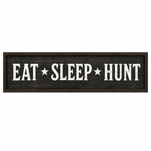 ป้ายโลหะวินเทจ Eat Sleep Hunt สำหรับตกแต่งบ้านล่าสัตว์ ห้องชายลี้ หรือตกแต่งผนังสไตล์โอลด์แฟชั่น - Product Image 5