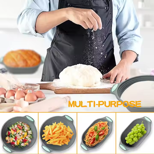 Juego de cesta de prueba de masa fermentada de silicona de 8 piezas <span class=keywords><strong>Kit</strong></span> de inicio plegable con caja de regalo | Ideal para panaderos y Chefs caseros - Product Image 3