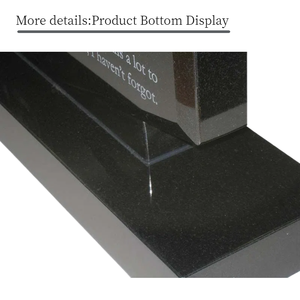 犬と猫のためのモダンなデザインカスタム花崗岩の石の墓石パーソナライズされた記念墓石写真付き - Product Image 4