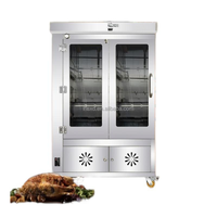 Rôtissoire de poulet à charbon de bois commerciale/Machine à barbecue en acier inoxydable
