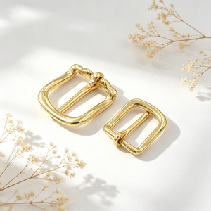 Simple Solid Brass Prong Buckle, Round Corner Smooth Pin Buckle, Durable Fitting for Belt, <b>Camera</b> Strap and Pet Collar - Product Image 6