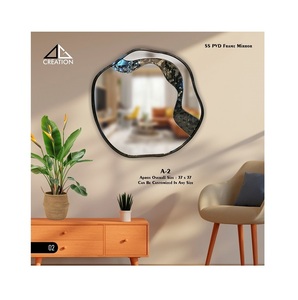 Agregue elegancia moderna a cualquier habitación con espejo de Marco SS PVD elaborado con Durable Premium SS 304 con martillo llamativo - Product Image 6