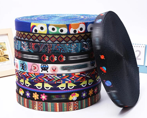 Nhà Máy Tùy Chỉnh 2.5Cm Thân Thiện Với Môi <span class=keywords><strong>Polyester</strong></span> <span class=keywords><strong>Jacquard</strong></span> In Vải Cho Túi Xách Và Hàng May Mặc - Product Image 1