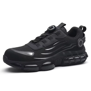 Chaussures de travail d'extérieur pour homme, baskets grises, chaussures de sécurité à embout en acier, chaussures de sécurité anti-écrasement - Product Image 1