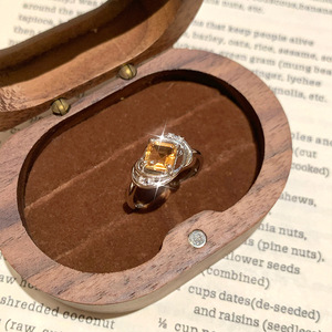 Bague ajustable en argent sterling 925 avec topaze bleue carrée de 6 mm, pierres naturelles, bijoux en or 14 carats pour femme, idéale pour mariage et fête - Product Image 4