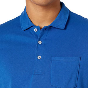 Chemise décontractée respirante à séchage rapide en toile unie 100 % coton pour homme, manches courtes, poche, qualité supérieure, personnalisable - Product Image 3