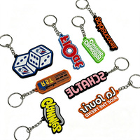 Porte-clés personnalisé en PVC 2D/3D, animaux de dessin animé, anime, vente en gros, OEM, faible MOQ, anneau en acier inoxydable, cadeau promotionnel durable