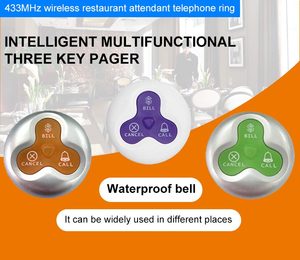 Nút Gọi Không Dây Và Máy Nhắn Tin Di Động Nhân Viên Tiếp Viên Hệ Thống Cuộc Gọi - Product Image 5
