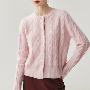 <span class=keywords><strong>เสื้อ</strong></span>คาร์ดิแกนผู้หญิง แขนยาว คอวี ติดกระดุมแถวเดียว สไตล์วินเทจ ผ้าแคชเมียร์ถัก แฟชั่นฤดูใบไม้ร่วงและฤดู<span class=keywords><strong>หนาว</strong></span> รุ่น Jxwatcher - Product Image 3