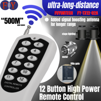 Télécommande RF industrielle avec antenne à code fixe haute puissance Super Distance 433mhz ou 315mhz 12 canaux