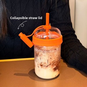 Nuevo Vaso Tritan <span class=keywords><strong>de</strong></span> 540ml con Pajita para Té con Leche y Café, Multicolor, Portátil, Ecológico, 2026 - Product Image 5