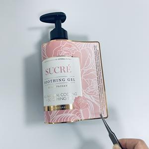 Autocollants en feuille d'or imprimés en couleur personnalisée, autocollants de marque de luxe pour l'emballage de produits de beauté - Product Image 2