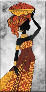 Arte Tribal étnico africano mujeres negras bailando arte <span class=keywords><strong>de</strong></span> pared manualidades abstractas ilustraciones dibujo decoración <span class=keywords><strong>de</strong></span> pared pintura - Product Image 5