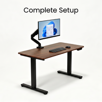 Bureau debout électrique intelligent en bois, moderne, modulaire, à moteur unique, réglable, avec panneau de commande, en vente
