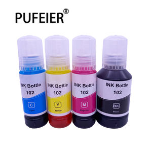 Kits de recharge d'encre à base de colorant <span class=keywords><strong>102</strong></span> bouteilles compatibles pour Epson ET2700 ET2750 ET3700 ET3750 ET4750 imprimante à jet d'encre impression encre à colorant - Product Image 1
