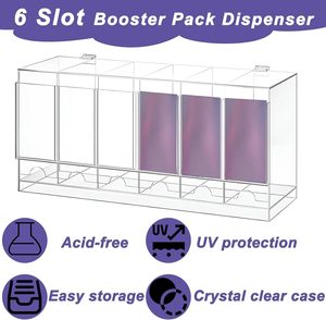Présentoir de cartes en acrylique moderne et écologique à 6 emplacements pour rangement de boîtes de cartes – Vente en gros - Product Image 5