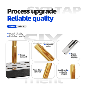 HSS M2 6542 TIN Revêtement Spirale Pointu Tarauds Outil De Filetage Filetage <span class=keywords><strong>Taraud</strong></span> Machine Vis Filetage Tarauds Haute Vitesse hss Spirale Point <span class=keywords><strong>Taraud</strong></span> - Product Image 3