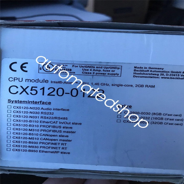 New and Original CX5120-0122 Embedded CPU Controller Stock in Warehouse PLC Programming Controller