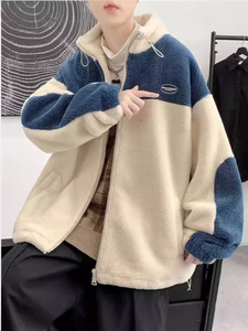 Blouson Bomber Homme Tendance Décontracté Doublé Sherpa Rembourré Ample Épais Chaud Zippé Non-tissé pour Automne Hiver Adolescents Garçons - Product Image 4