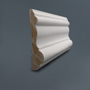 COMOVY Oem Wholesale White Primed Painted <strong>Ceiling</strong> Millwork Skirting Crown Moulding Baseboard Trim Skirting and Architravel - Product Image 4