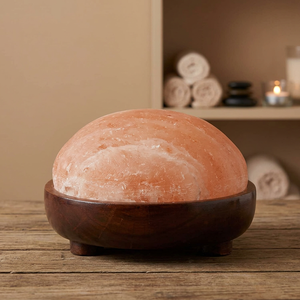 Lampe en sel de l'Himalaya rouge, pierre de cristal naturelle, avec une lueur décorative chaude, pour chambre à coucher, bureau, salon et espaces de détente - Product Image 1