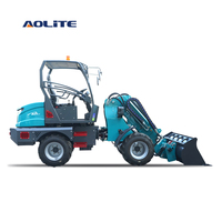 Chargeur télescopique articulé frontal électrique AOLITE ETL1200 de 1,2 tonne, fabriqué en Chine, pour la construction.