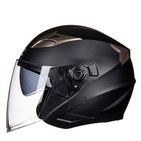 Casque de moto à double visière noir mat GXT708 Taille M L Unisexe pour la ville et la conduite quotidienne
