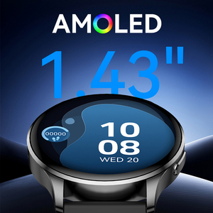 Reloj inteligente redondo 1,43 Amoled con rastreador de actividad física resistente al agua 1ATM, frecuencia auditiva, seguimiento del sueño, asistente de voz AI, respuesta a llamadas - Product Image 2