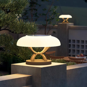 Applique murale de jardin LED moderne corps en PC étanche cour extérieure Villa porte colonne solaire alimentation CC pour les lumières de pilier - Product Image 6