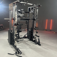 WENDY Máquina Multi-Smith con Rack de Potencia, Cable Crossover, Rack de Sentadillas y Entrenador Multifunción con Torre de Pesas