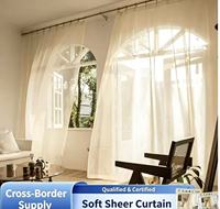 Conception et taille personnalisées. Rideaux en tulle de style français dorés modernes. Écologique et Imperméable. Utilisation estivale. pour balcon et salon.