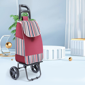 Bolsa de tela Oxford impermeable de gran capacidad personalizada al por mayor, carrito de <span class=keywords><strong>supermercado</strong></span>, carrito de <span class=keywords><strong>la</strong></span> compra portátil plegable ligero - Product Image 2