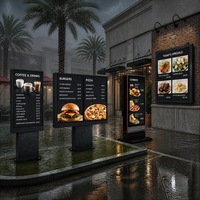 Sinmar Restaurant LCD Outdoor Drive-Thru Digitale Menütafeln Wasserdicht IP65 Werbe-Digital-Signage-Displays für den Außenbereich