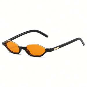 Lunettes de soleil ovales demi-cerclées œil de chat colorées vintage 2025 pour hommes et femmes avec logo personnalisé et protection UV400 - Product Image 5