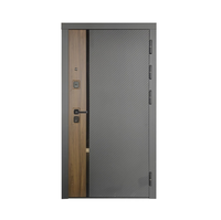 Puerta de Seguridad de Acero Personalizada de Fábrica para Proyecto de Vivienda de Alquiler, Cuerpo de Cerradura de 9 Puntos, Bisagra Reforzada, Marco de Puerta Engrosado, Puerta de Entrada