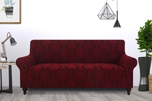 <span class=keywords><strong>Copridivano</strong></span> elastico protettivo universale staccabile <span class=keywords><strong>rosso</strong></span> All-Inclusive personalizzato - Product Image 6