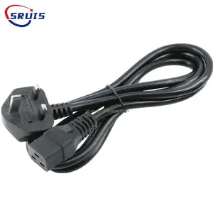 BS Approval Fused Ac 3 Pin Plug Tv Computer Cable 13A Fuse Cable Bs 60320 Outlet Connector Uk Iec C13 Power Cord