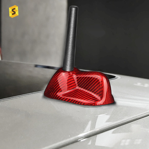 ES – accessoires de <span class=keywords><strong>voiture</strong></span> en Fiber de carbone, antenne d'<span class=keywords><strong>aileron</strong></span> de requin, antenne de toit de <span class=keywords><strong>voiture</strong></span> en Fiber de carbone, décoration de <span class=keywords><strong>voiture</strong></span> pour <span class=keywords><strong>MINI</strong></span> Clubman R55 R56 - Product Image 2