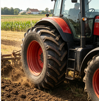 Nouveau pneu agricole R1 pour tracteur 18.4-34/12.4-24/13.6-24/7.50-16 OTR, pneu plein diagonale avec chambre à air