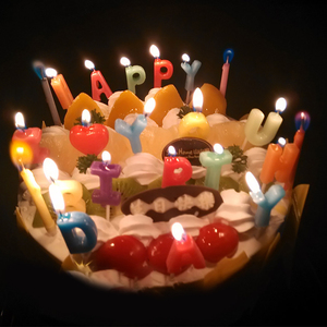 Mehrfarbige Flammen kerzen Bunte Hochzeits feier Geburtstags torte Kerzen Dekoration Party zubehör für Kinder Kinder - Product Image 4
