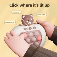 Máquina de juego arcade Whack-a-mole pionera en exterminación de roedores transfronteriza, de empujar y disparar, juguete educativo de ritmo rápido