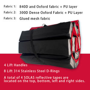 Plataforma de rescate de agua plegable portátil Estera <span class=keywords><strong>flotante</strong></span> de extinción de incendios portátil <span class=keywords><strong>Manta</strong></span> de pontón salvavidas Balsa salvavidas de agua - Product Image 5