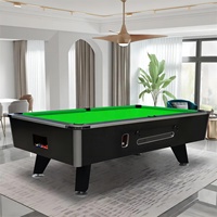 Table de billard professionnelle avec plateau en MDF ou en marbre, livraison rapide d'usine, avec jetons pour usage commercial, table de billard à monnayeur.